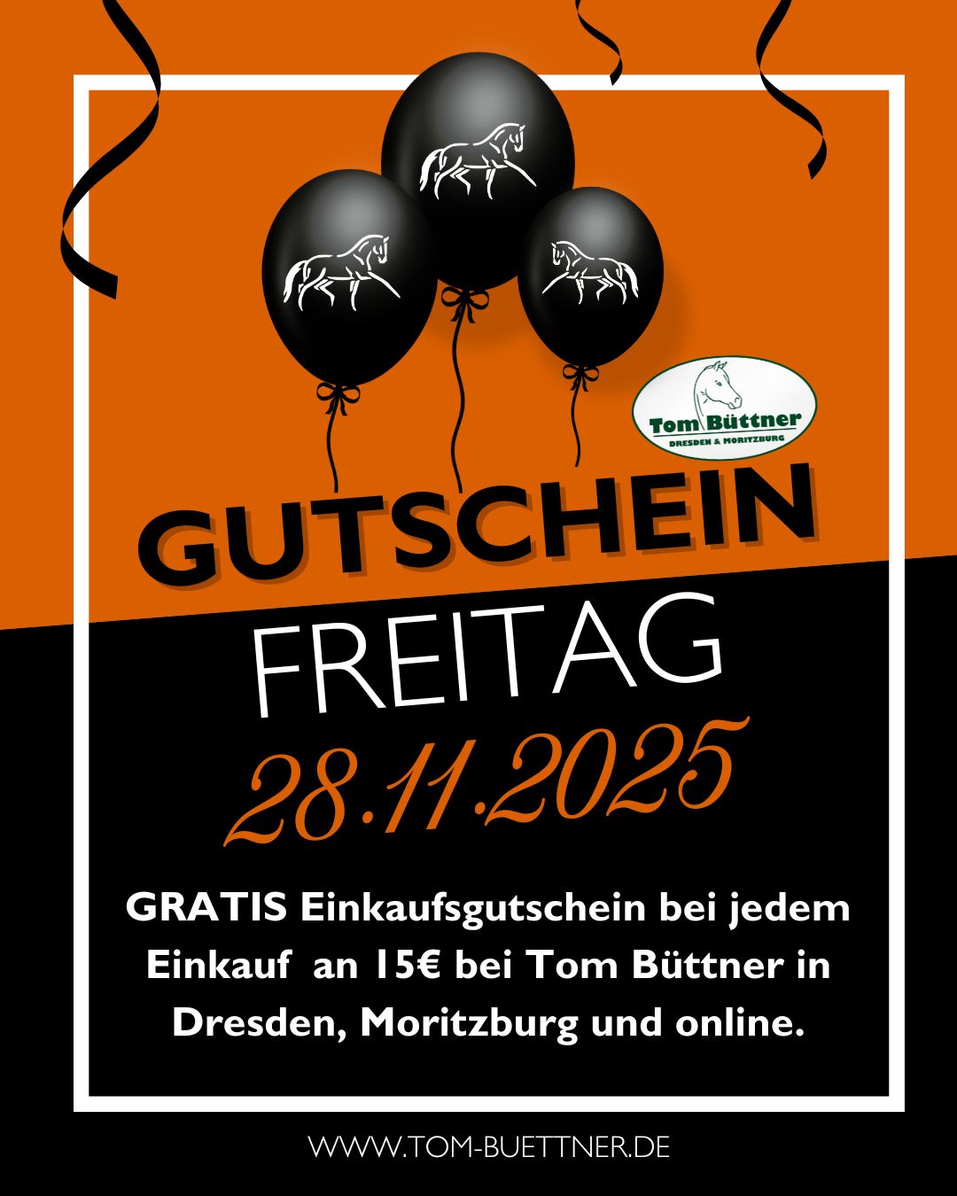 Gutschein Freitag bei Tom Büttner